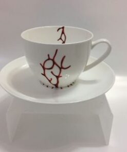 TAZZE CAFFE' CORAL BONE CHINA BITOSSI