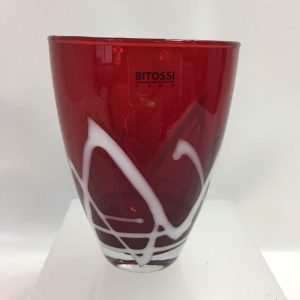 BICCHIERI ACQUA LAGUNA TUMBLER ROSSO MURANO BITOSSI