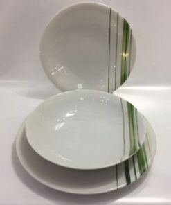 RAYURES VEGETAL SERVIZIO PIATTI 39 PZ. PORCELAINE DE LIMOGES