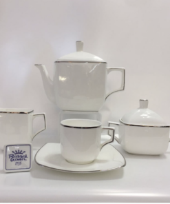 VALA BORDO PLATINO THE' PZ. 15 BONE CHINA RICHARD GINORI